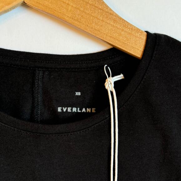 Everlane The Supima Form Stretch Tank Size Extra Small Black High Neck NWT - Picture 5 of 11